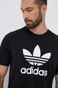Bavlněné tričko adidas Originals černá barva, s potiskem #5937027