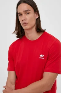 Bavlněné tričko adidas Originals červená barva, s aplikací #5168403
