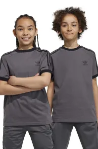 Bavlněné tričko adidas Originals šedá barva, s aplikací #5937378