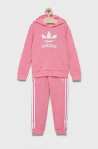 Dětská tepláková souprava adidas Originals růžová barva #5668558