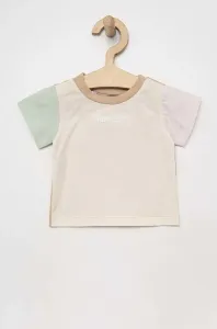 Dětské bavlněné tričko adidas Originals béžová barva #4895812