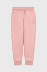Dětské kalhoty adidas Originals HD2056 růžová barva, hladké