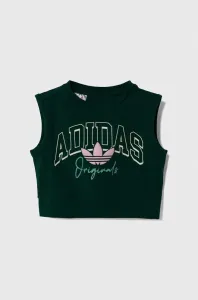 Dětský top adidas Originals zelená barva #5678412