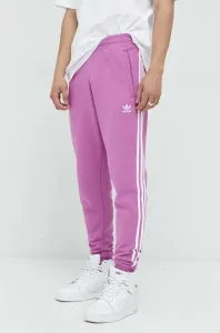 Tepláky adidas Originals pánské, růžová barva, s aplikací
