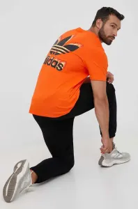 Tričko adidas Originals oranžová barva, s potiskem
