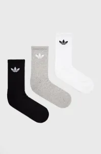 Ponožky adidas Originals (3-pack) bílá barva, HC9548-WHT/MGREY