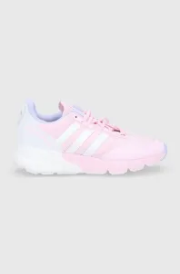 Boty adidas Originals ZX 1K Boost W H02936 růžová barva, na plochém podpatku