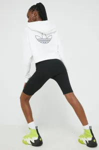 Bavlněná mikina adidas Originals dámská, bílá barva, s aplikací #2028609