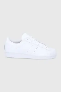 Boty adidas Originals FV3285 bílá barva, na plochém podpatku