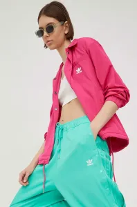Bunda adidas Originals Always Original HG1237 dámská, růžová barva, přechodná, oversize