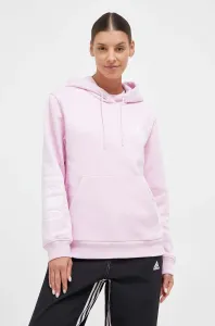 Mikina adidas Originals dámská, růžová barva, s kapucí, hladká #5972404