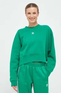 Mikina adidas Originals dámská, zelená barva, s aplikací #5695179