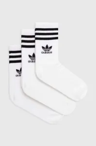 Ponožky adidas Originals 3-pack bílá barva