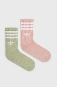 Ponožky adidas Originals HC9535 dámské, růžová barva, HC9535-MAGLM/WONM #1992731