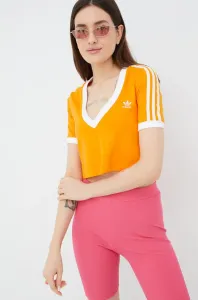 Tričko adidas Originals Adicolor oranžová barva, HC2029-BORANG