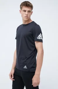 Běžecké tričko adidas Performance Run It HB7470 černá barva, s potiskem