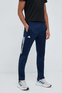 Tréninkové kalhoty adidas Performance 3 Stripes tmavomodrá barva, s potiskem
