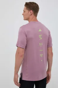 Tréninkové tričko adidas Performance růžová barva, s potiskem #5967477
