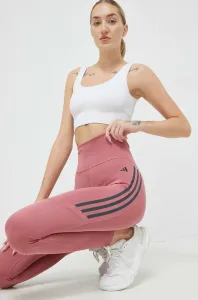 Běžecké legíny adidas Performance DailyRun růžová barva, s potiskem #5520369