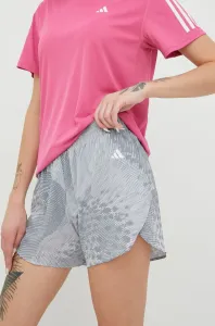 Běžecké šortky adidas Performance Adizero šedá barva, medium waist #5040827