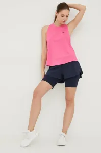 Běžecké šortky adidas Performance Run Icons tmavomodrá barva, medium waist