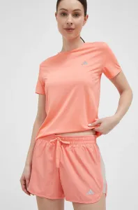 Běžecké šortky adidas Performance Run It oranžová barva, s potiskem, medium waist #5050969