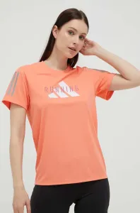 Běžecké tričko adidas Performance oranžová barva