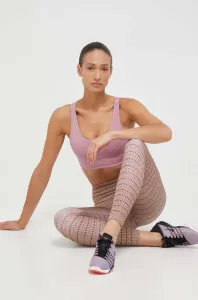 Legíny na jógu adidas Performance Studio růžová barva