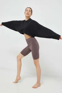Mikina na jógu adidas Performance Studio černá barva