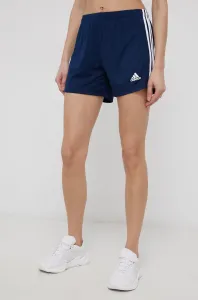 Sportovní šortky adidas Performance GN5779 dámské, tmavomodrá barva, hladké, medium waist
