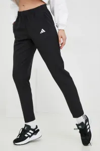Tréninkové kalhoty adidas Performance dámské, černá barva, hladké #5766493