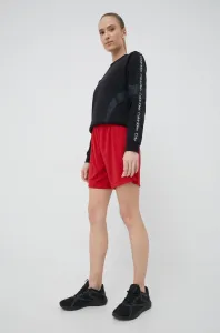 Tréninkové šortky adidas Performance Entrada 22 HI0002 dámské, červená barva, hladké, high waist