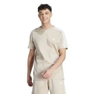 Bavlněné tričko adidas béžová barva, s aplikací #5587647