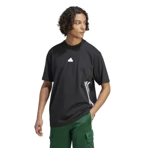 Bavlněné tričko adidas černá barva, s potiskem #5587655