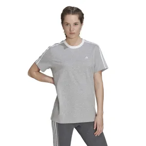 Bavlněné tričko adidas šedá barva #3201138
