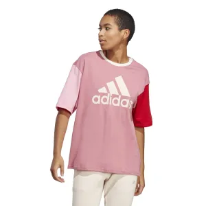 Bavlněné tričko adidas růžová barva #4280811