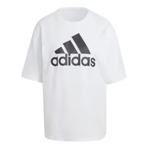 Bavlněné tričko adidas bílá barva, HR4930