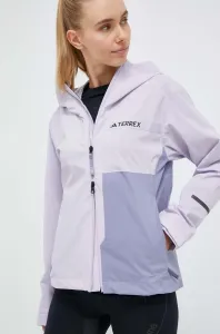 Nepromokavá bunda adidas TERREX Multi RAIN.RDY dámská, fialová barva #5636802