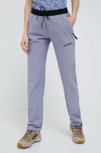 Outdoorové kalhoty adidas TERREX Liteflex fialová barva