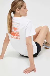 Tričko adidas TERREX Graphic Altitude bílá barva #5637264