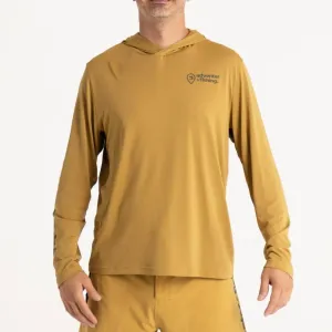 Adventer & fishing Funkční hoodie UV tričko Sand - M