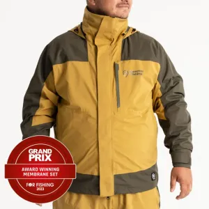 Adventer & fishing Membránová rybářská bunda Sand & Khaki - XL