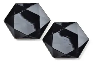 Affekdesign Sada jídelních talířů RALPH 2 ks černá