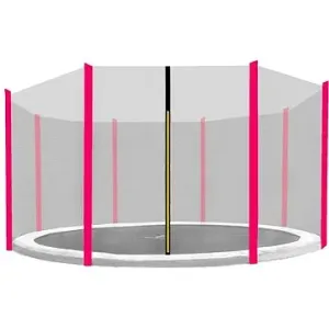Aga Ochranná síť 366 cm na 8 tyčí Black net / Pink