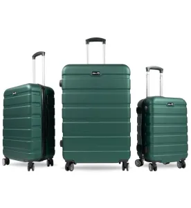 Aga Travel MR4650 zelená sada 3 cestovních kufrů