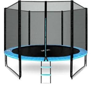Aga Sport Pro Trampolína 305 cm světle modrá + ochranná síť + žebřík