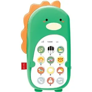 Aga4Kids Dětský telefon Dinosaurus, zelený