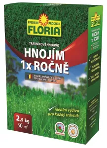 AGRO Trávníkové hnojivo FLORIA HNOJÍM 1x ROČNĚ, 2.5kg