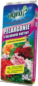 AGRO Substrát pro pelargonie/muškáty a jiné balkónové květiny, objem 50l
