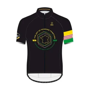 AGU Cyklistický dres s krátkým rukávem - JUMBO-VISMA 2022 - černá L #2519391